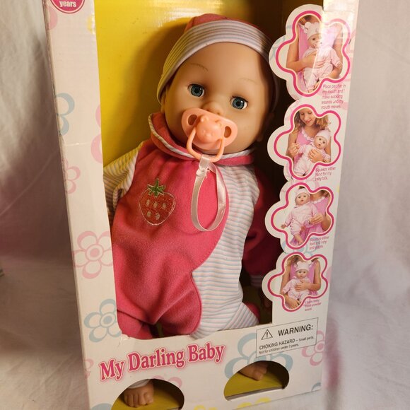 My Darling Baby 2010 Unopened in Original Box Doll Pacifier Pink Berry READDESC - Picture 13 of 13